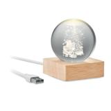 SANTA LIGHT - Kerst LED glas bol - 