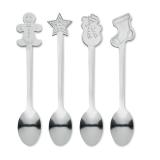 CHIP SET - Set van 4 kerst theelepeltjes