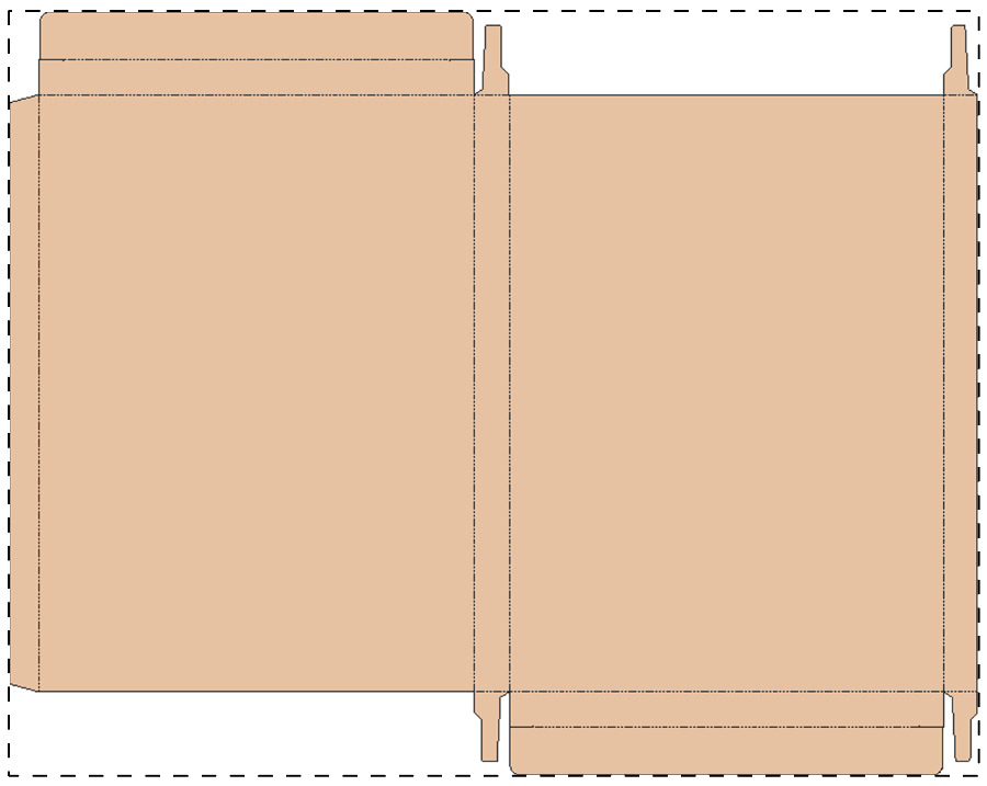 Aangepaste kraft kartonnen doos