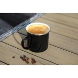 Emaille mok "Cozy", 300 ml, zwart