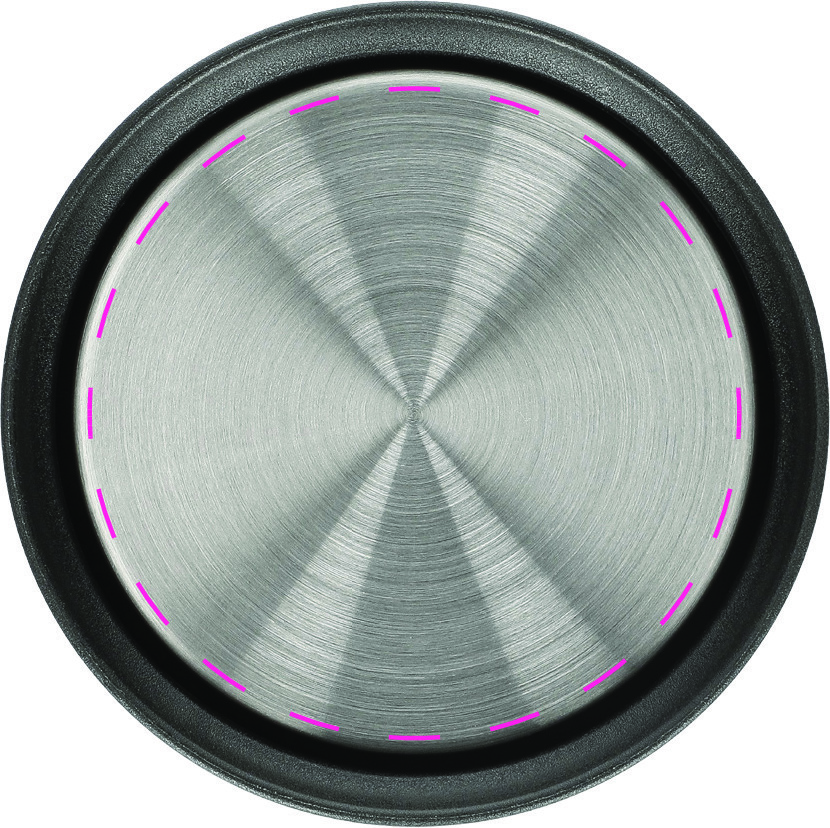 centered on lid