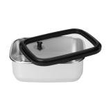 Roestvrijstalen lunchbox met glazen deksel “RILO”, 550 ml