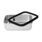 Roestvrijstalen lunchbox met glazen deksel “RILO”, 1100 ml