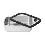 Roestvrijstalen lunchbox met glazen deksel “RILO”, 1100 ml