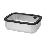 Roestvrijstalen lunchbox met glazen deksel “RILO”, 1100 ml - 