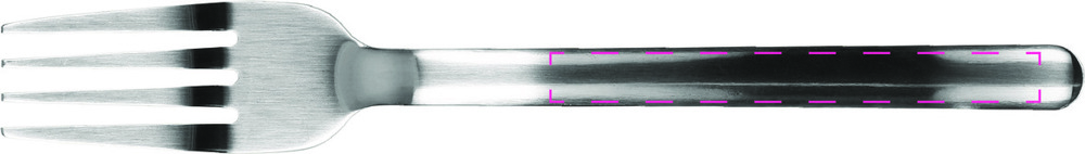 centered on fork