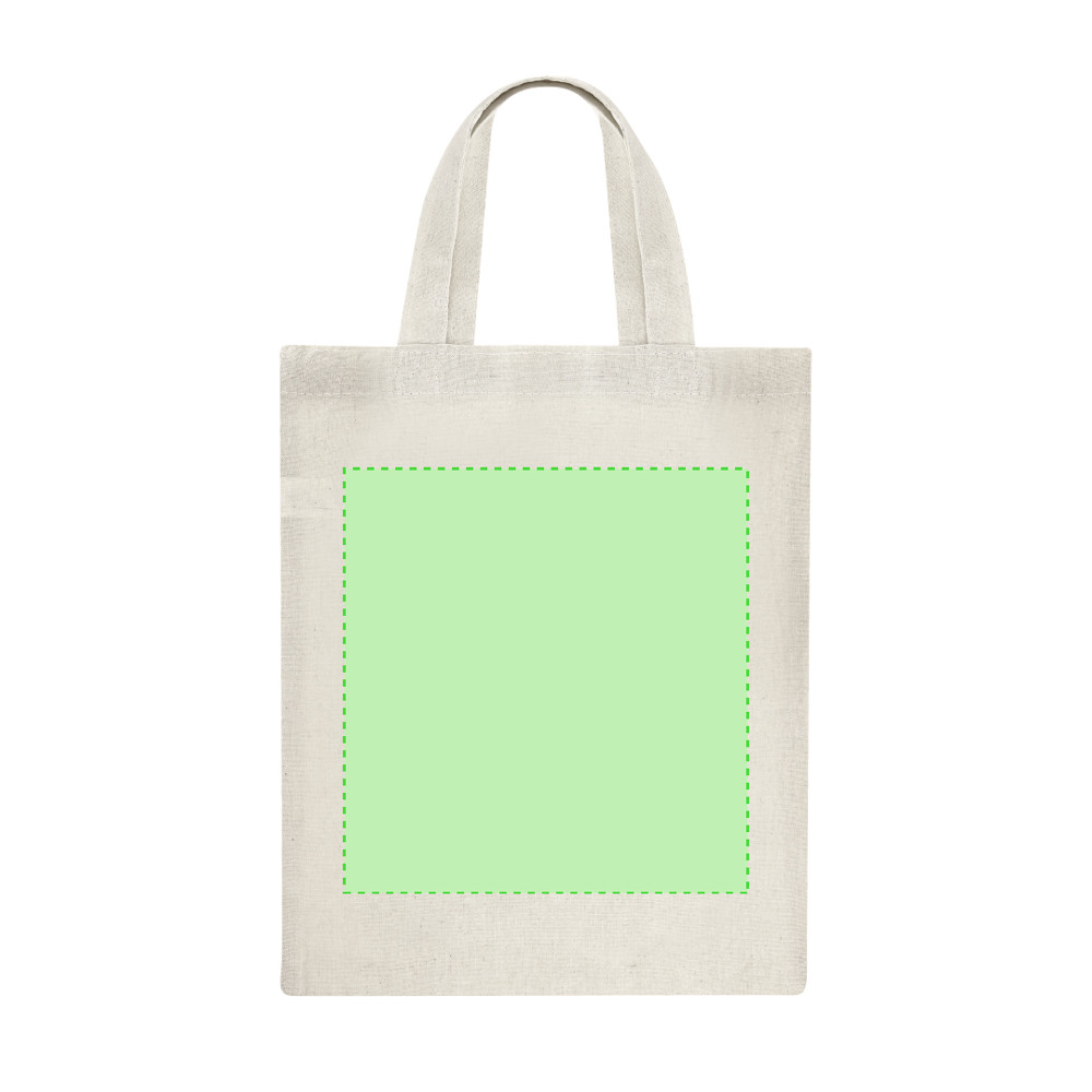 Gecentreerd op de tas