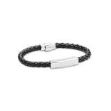 FAULETI - Gevlochten kunstleren armband - 
