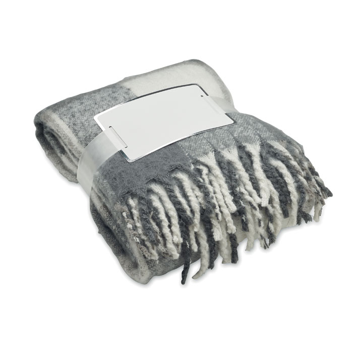 QUET - Geruite mohair deken