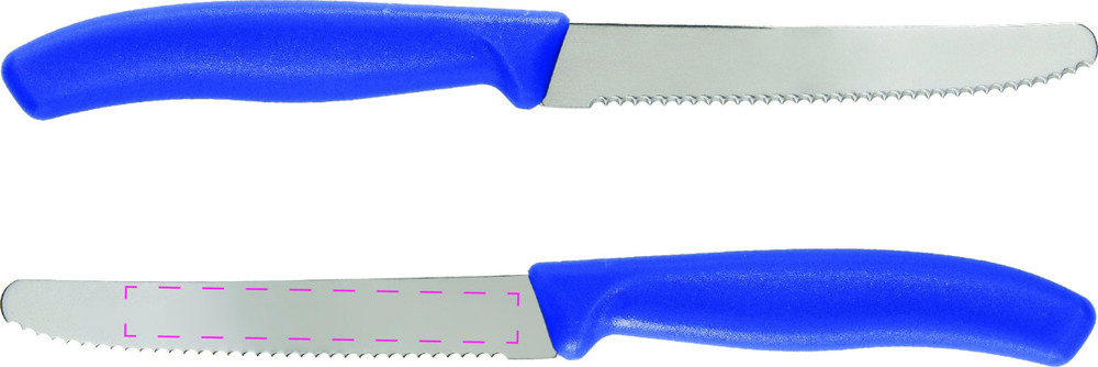 centered on blade left side