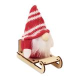 FROSTY SLEIGH - Kabouter op houten slee - 