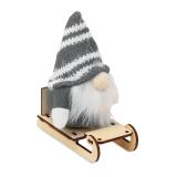 FROSTY SLEIGH - Kabouter op houten slee - 