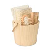 SELFCARE - Badcadeauset in houten emmer