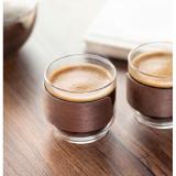 BOGOTA SET - Koffieglazen set walnoot greep