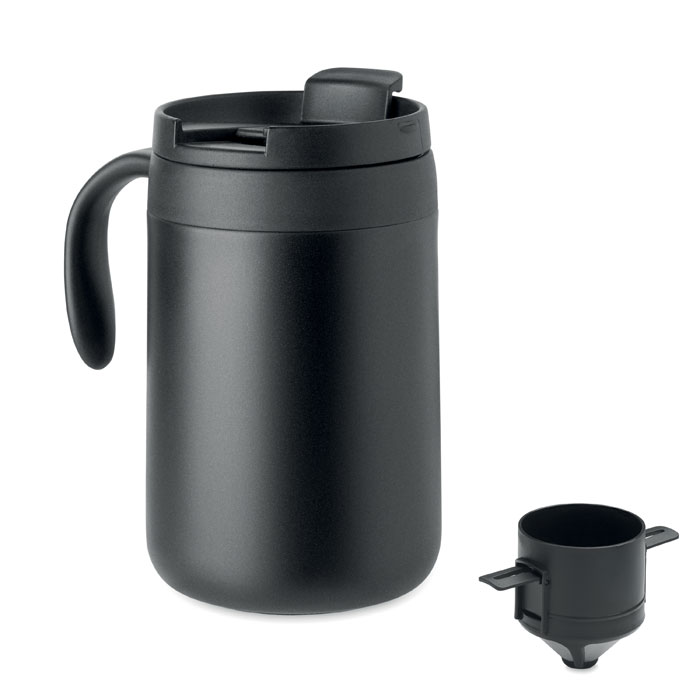 CAFETITO - Dubbelwandige mok koffiefilter