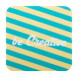 CreaFelt Drink - RPET-vilten onderzetter, - 