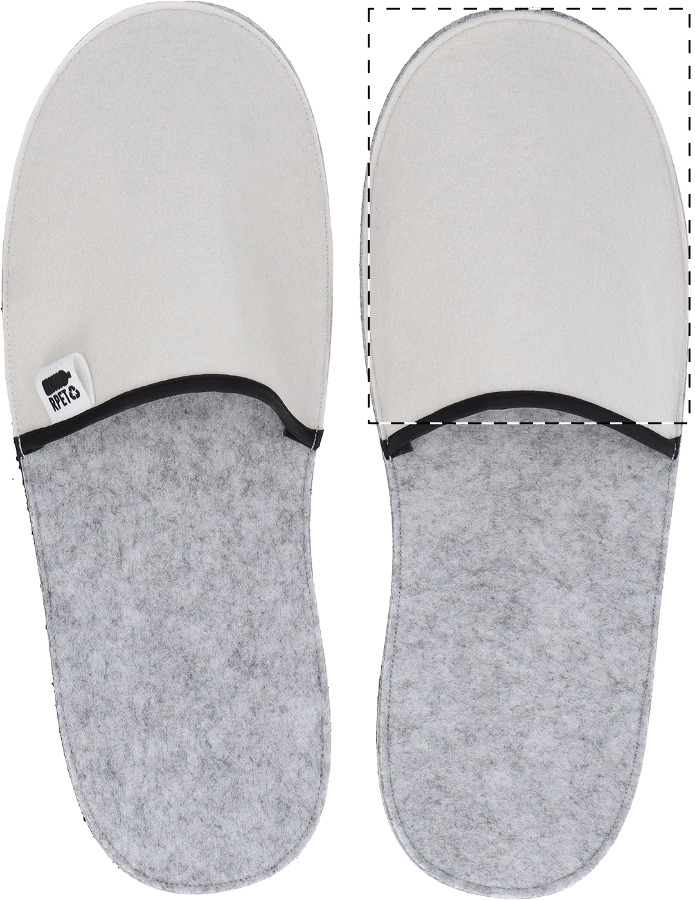 Slipper rechtsboven