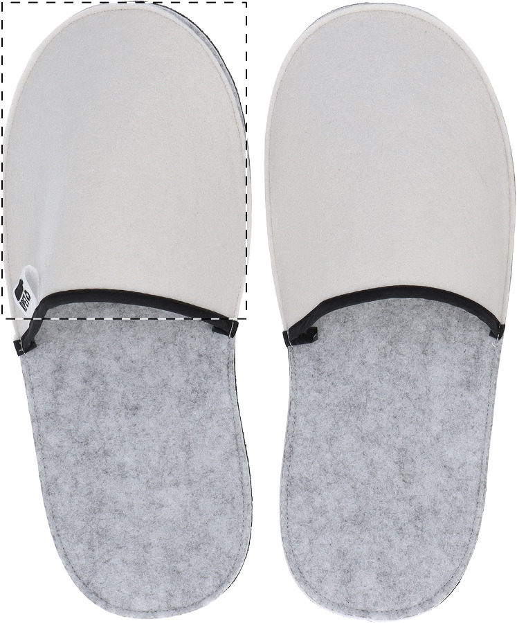 Slipper linksboven