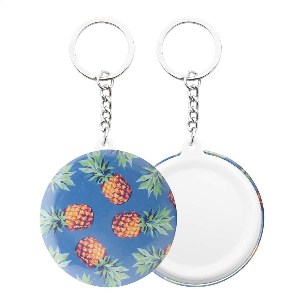 KeyBadge Mini - button sleutelhanger met pin