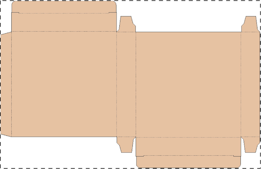 Aangepaste kraft kartonnen doos