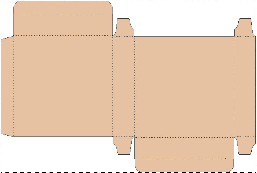 Aangepaste kraft kartonnen doos