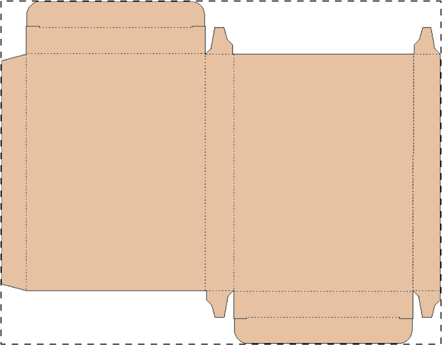 Aangepaste kraft kartonnen doos