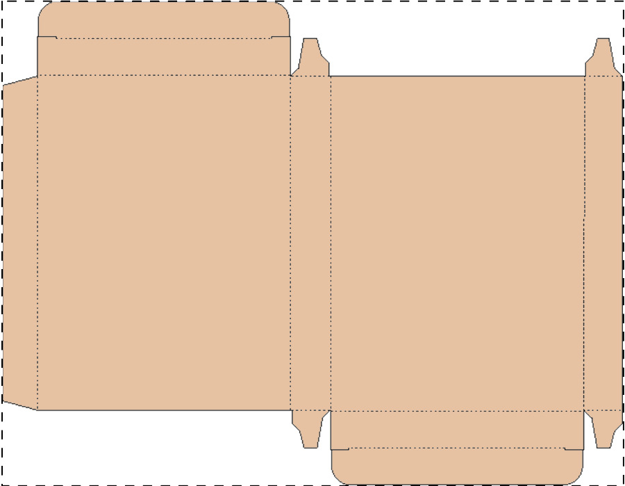 Aangepaste kraft kartonnen doos