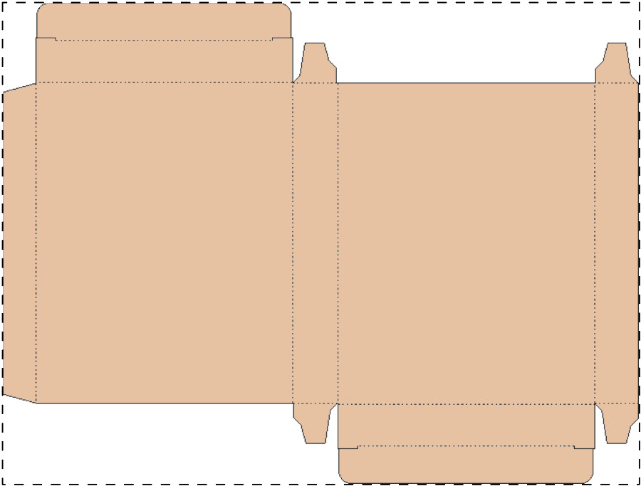 Aangepaste kraft kartonnen doos