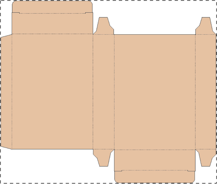 Aangepaste kraft kartonnen doos