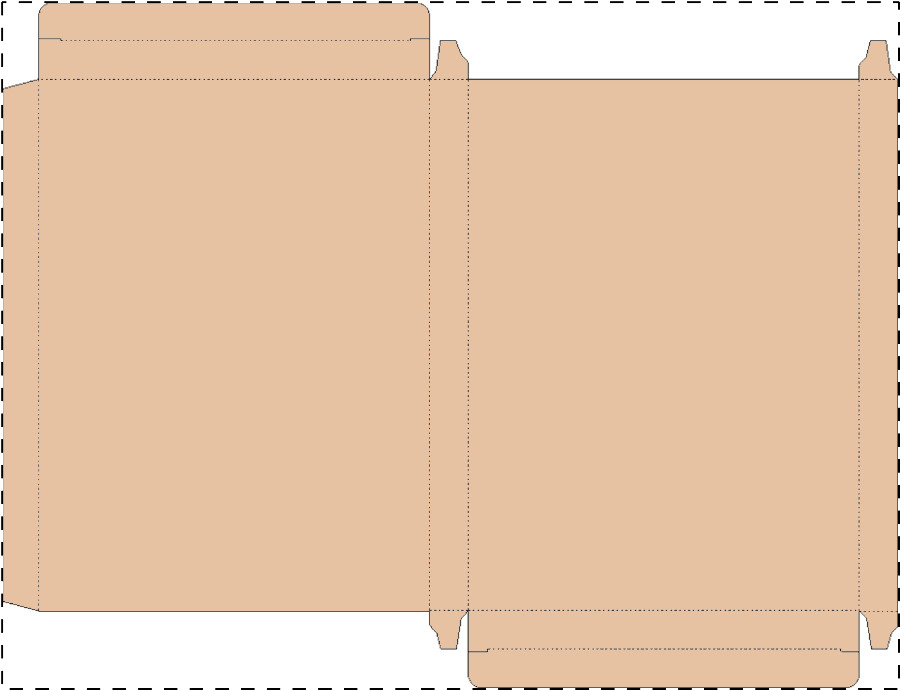 Aangepaste kraft kartonnen doos