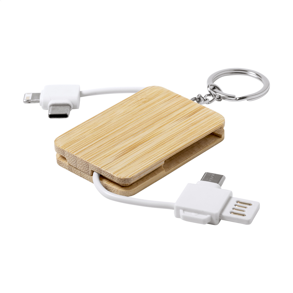 Edulis - sleutelhanger met USB-oplaadkabel