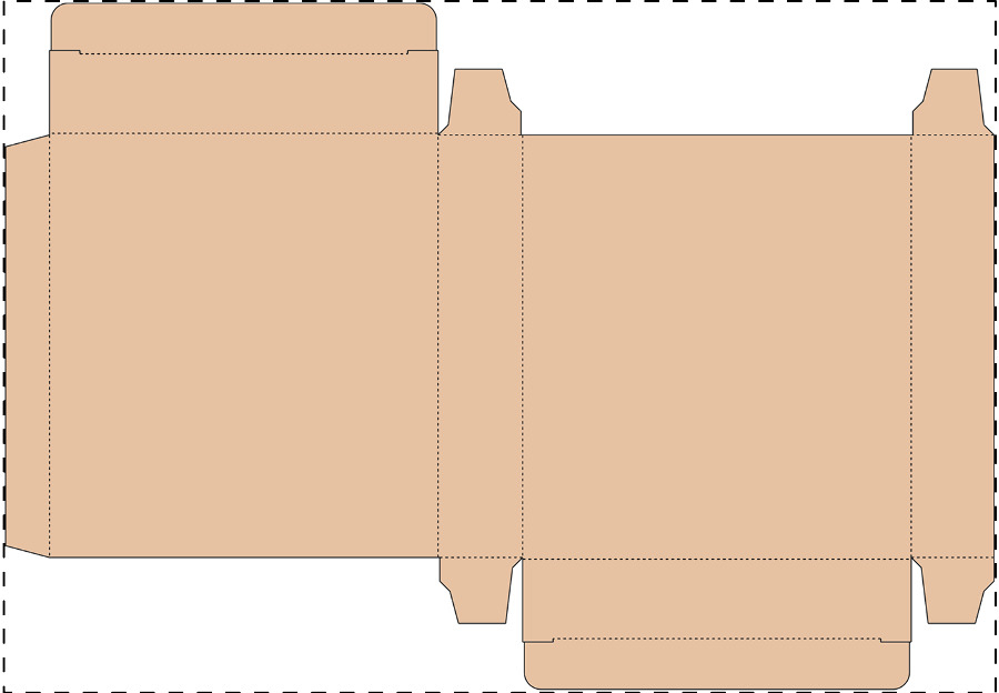 Aangepaste kraft kartonnen doos