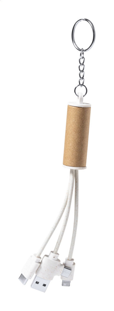Paplen - sleutelhanger met USB-oplaadkabel