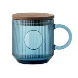 VITRIO MUG - Glazen mok met ribbels 300ml - 