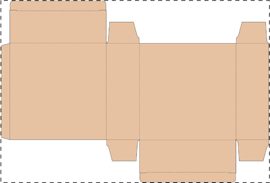 Aangepaste kraft kartonnen doos