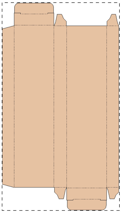Aangepaste kraft kartonnen doos