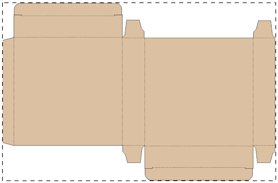 Aangepaste kraft kartonnen doos