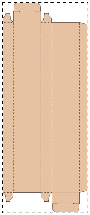 Aangepaste kraft kartonnen doos