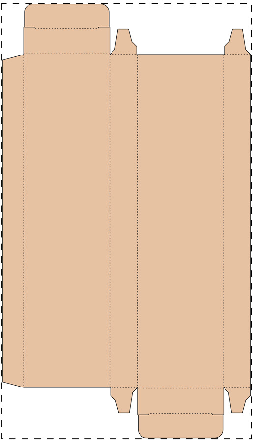 Aangepaste kraft kartonnen doos