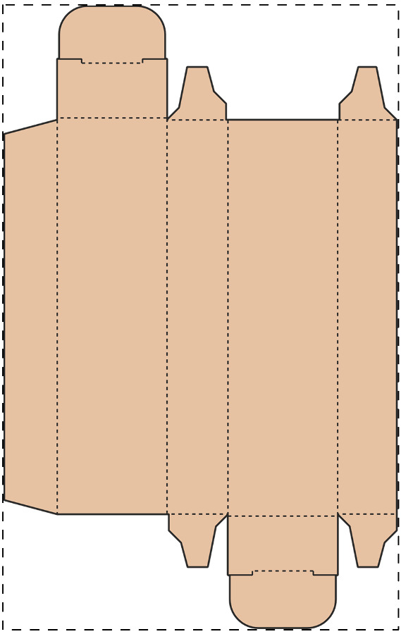 Aangepaste kraft kartonnen doos