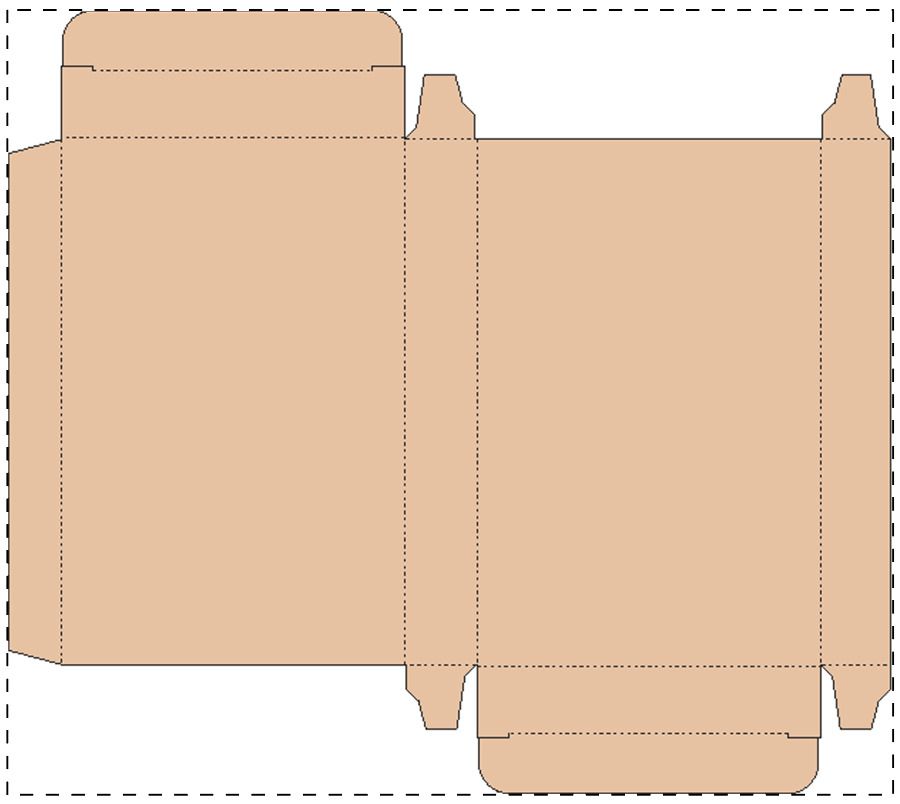Aangepaste kraft kartonnen doos