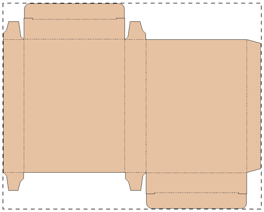Aangepaste kraft kartonnen doos