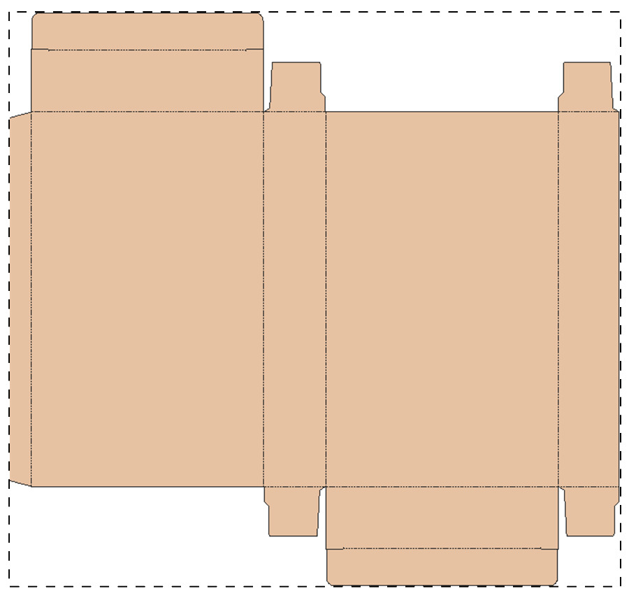 Aangepaste kraft kartonnen doos