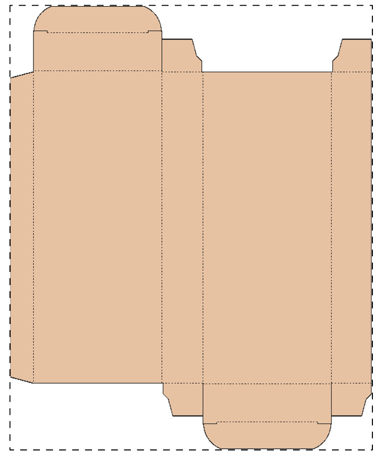 Aangepaste kraft kartonnen doos
