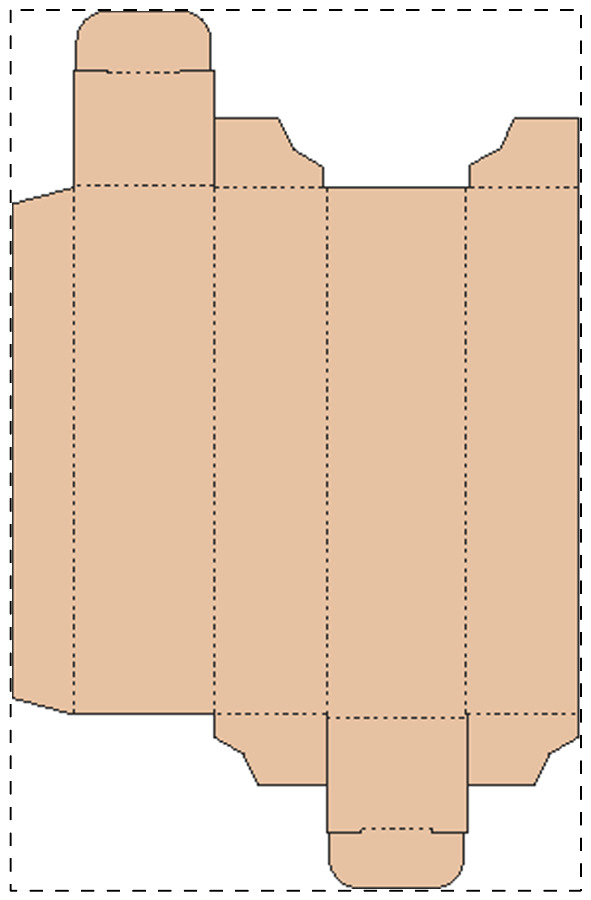 Aangepaste kraft kartonnen doos