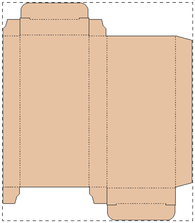 Aangepaste kraft kartonnen doos