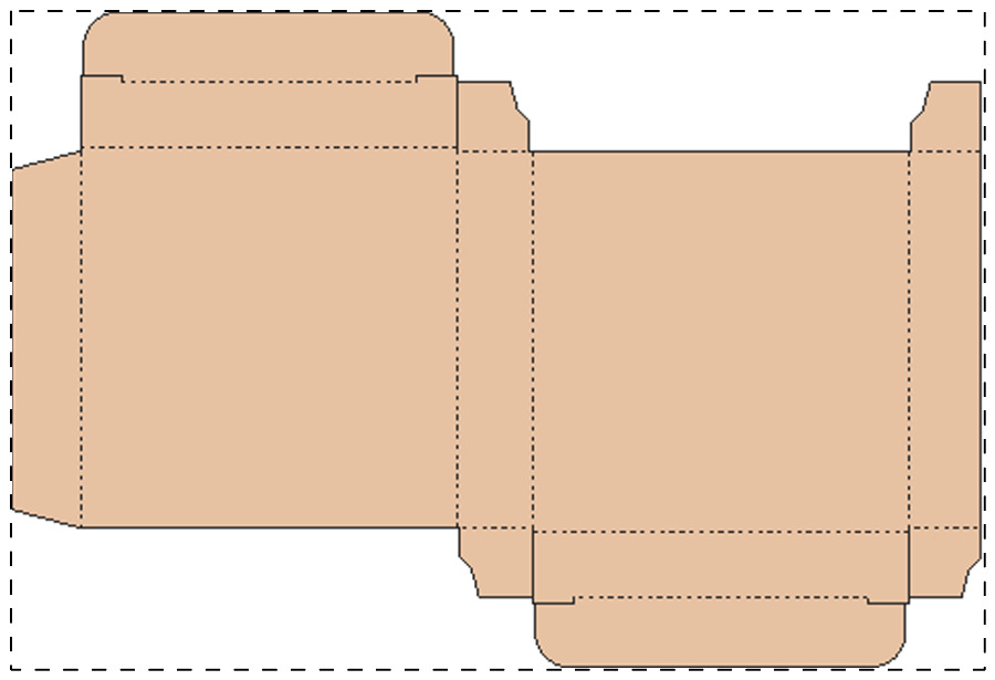 Aangepaste kraft kartonnen doos