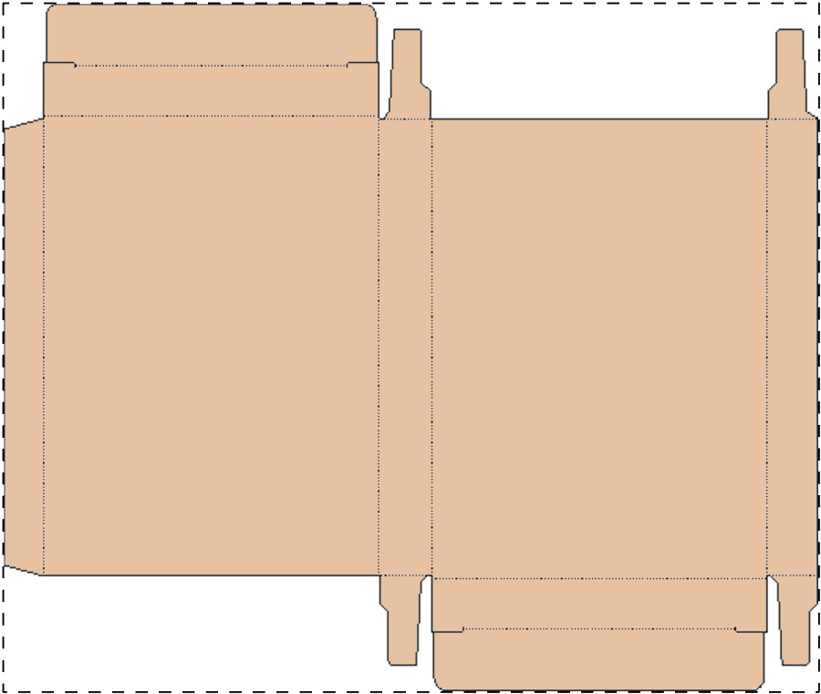 Aangepaste kraft kartonnen doos
