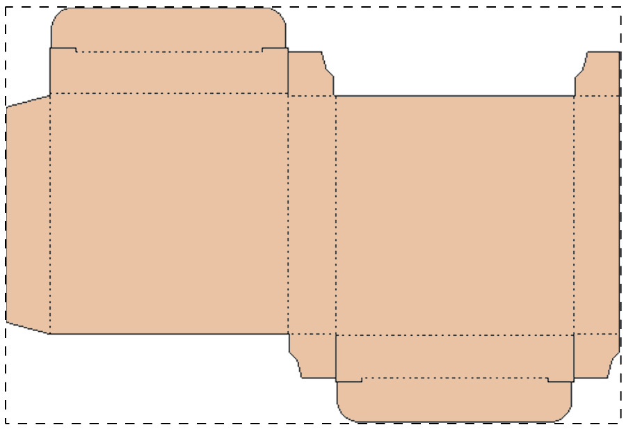 Aangepaste kraft kartonnen doos