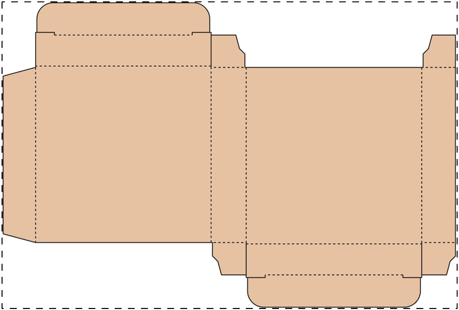 Aangepaste kraft kartonnen doos